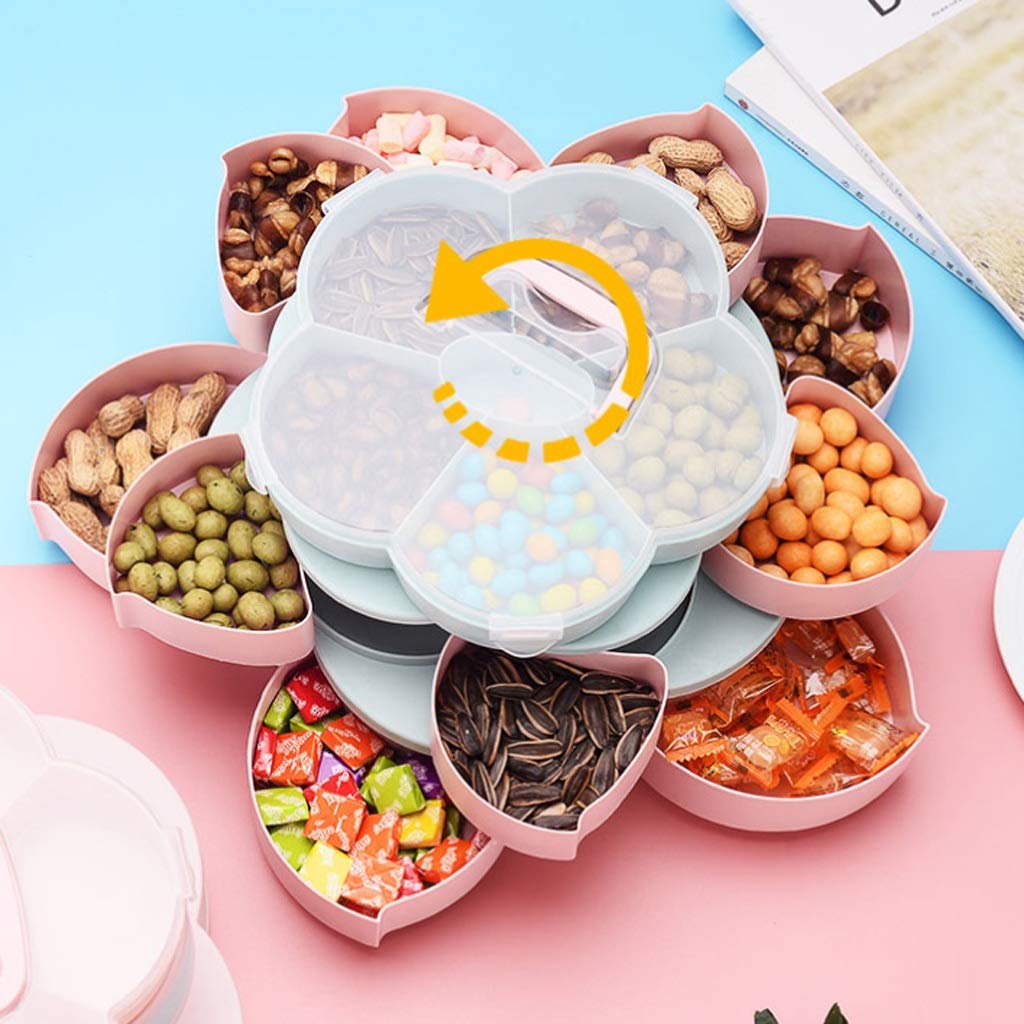 Amazon｜KJHD 花型の回転可能な収納箱ナッツキャンディーコンテナ箱